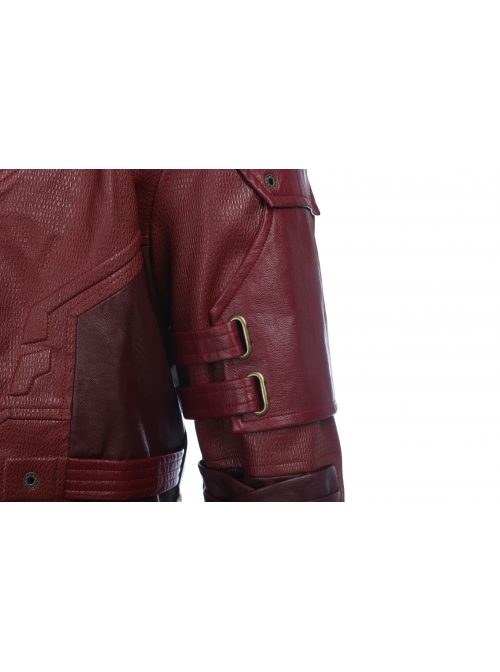 Guardians Of The Galaxy Vol 2 Star-Lord Peter Jason Quill Halloween Cosplay Costume Red Short Jacket Full Set