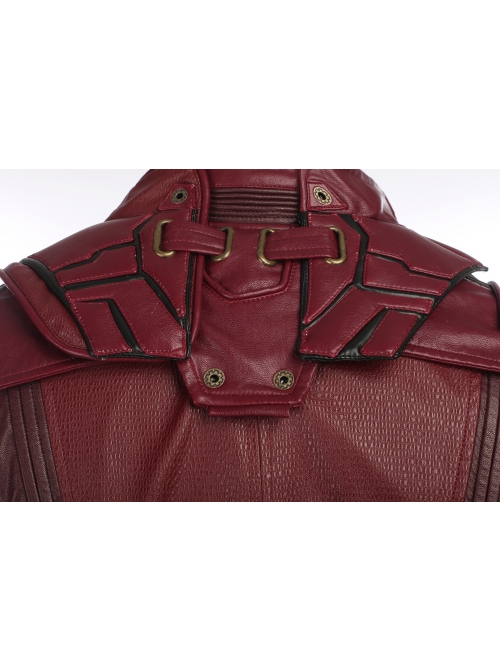 Guardians Of The Galaxy Vol 2 Star-Lord Peter Jason Quill Halloween Cosplay Costume Red Short Jacket Full Set