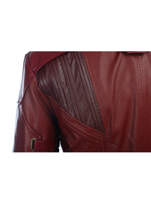 Guardians Of The Galaxy Vol 2 Star-Lord Peter Jason Quill Halloween Cosplay Costume Red Short Jacket Full Set