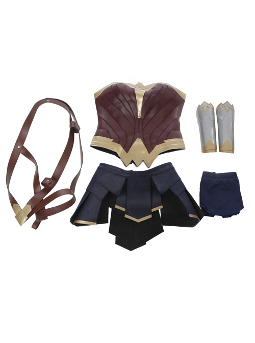 Justice League Wonder Woman Diana Prince Halloween Cosplay Costume Upgraded Version Full Set