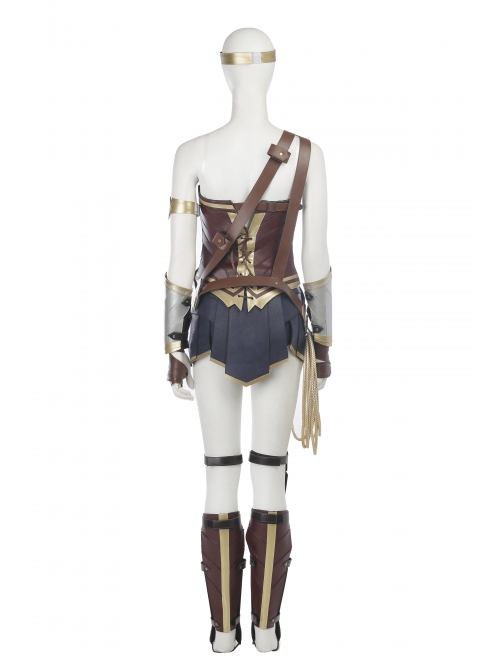 Justice League Wonder Woman Diana Prince Halloween Cosplay Costume Upgraded Version Full Set