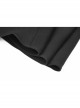 Gothic Female Elegant Black Lace High Waist Chiffon Dress