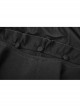Gothic Female Black Lotus Leaf Stitching Lace Dress