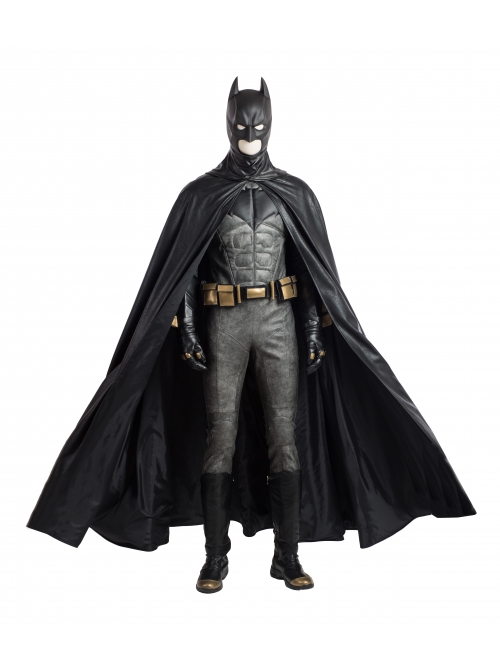 Justice League Batman Bruce Wayne Battle Suit Halloween Cosplay Costume Full Set