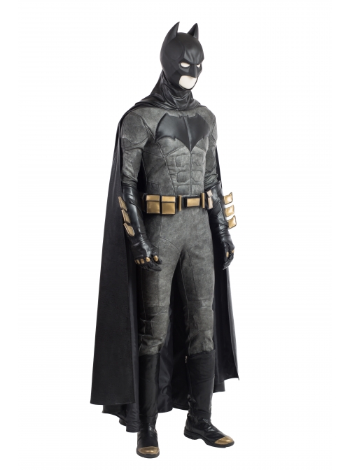 Justice League Batman Bruce Wayne Battle Suit Halloween Cosplay Costume Full Set