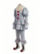 It Pennywise Gray Joker Suit Halloween Cosplay Costume Full Set