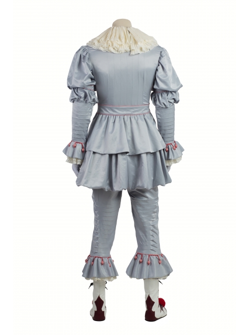 It Pennywise Gray Joker Suit Halloween Cosplay Costume Full Set