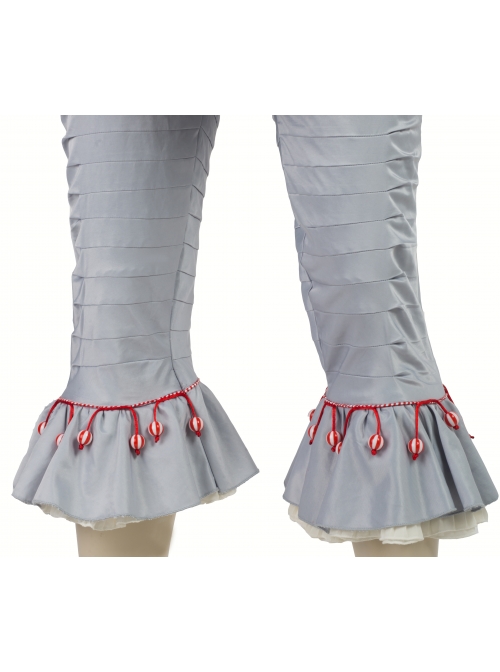 It Pennywise Gray Joker Suit Halloween Cosplay Costume Full Set