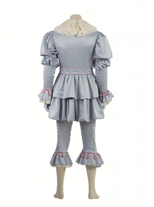 It Pennywise Gray Joker Suit Halloween Cosplay Costume Full Set