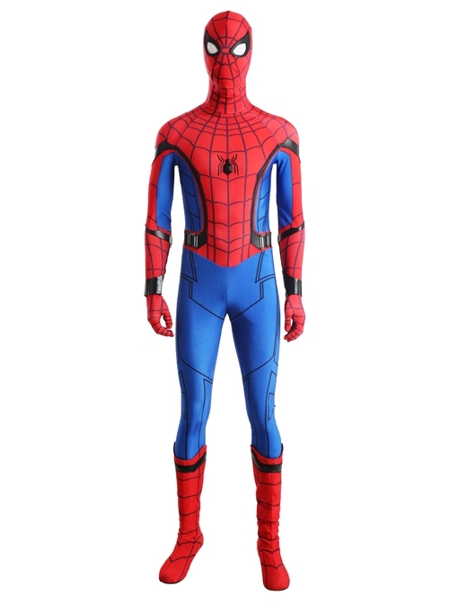Spider-Man Homecoming Spider-Man Peter Parker Halloween Cosplay Costume Bodysuit Full Set
