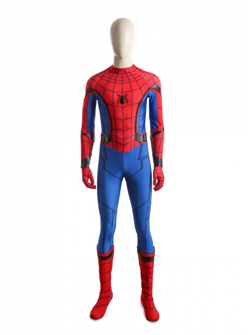 Spider-Man Homecoming Spider-Man Peter Parker Halloween Cosplay Costume Bodysuit Full Set