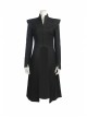 Game Of Thrones Season 7 Dragon Mother Daenerys Targaryen Black Coat Halloween Cosplay Costume Full Set