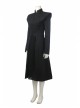 Game Of Thrones Season 7 Dragon Mother Daenerys Targaryen Black Coat Halloween Cosplay Costume Full Set