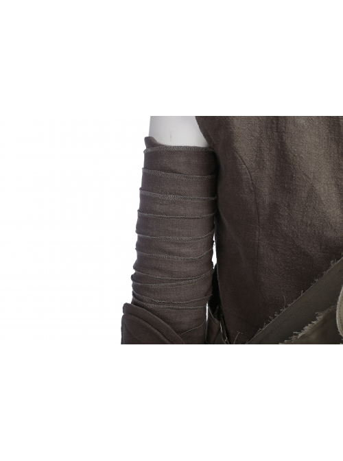Star Wars The Last Jedi Rey Halloween Cosplay Costume Brown Vest Suit Full Set