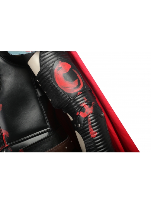 Thor Ragnarok Thor Odinson Black Vest Battle Suit Halloween Cosplay Costume Full Set