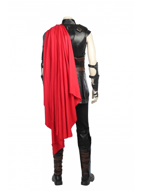 Thor Ragnarok Thor Odinson Black Vest Battle Suit Halloween Cosplay Costume Full Set