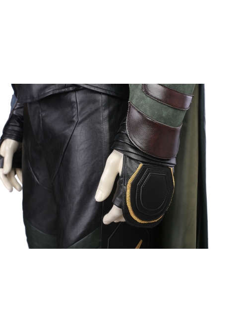 Thor Ragnarok Loki Battle Suit Halloween Cosplay Costume Full Set