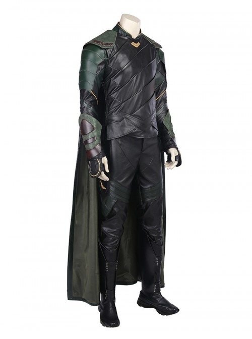 Thor Ragnarok Loki Battle Suit Halloween Cosplay Costume Full Set