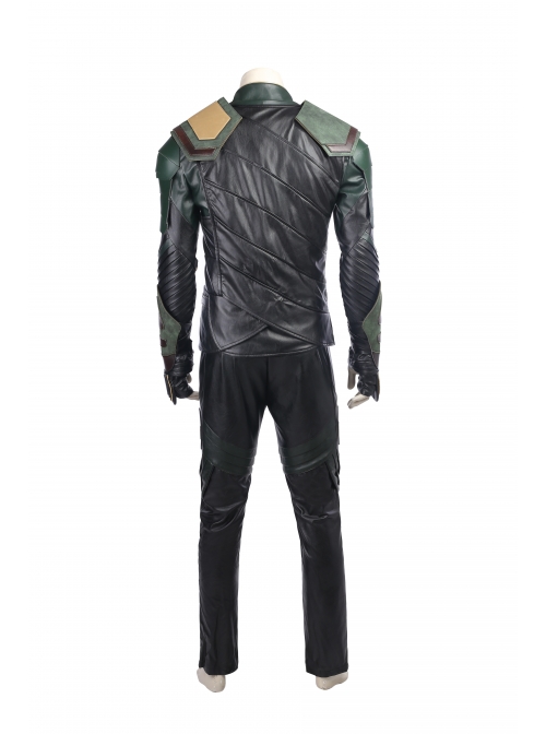Thor Ragnarok Loki Battle Suit Halloween Cosplay Costume Full Set