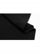 Mock Neck Chest Lace Lace-Up Horn Sleeve Black Skinny Gothic T-Shirt
