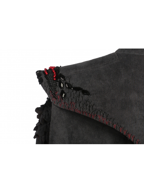 Game Of Thrones Season 7 Dragon Mother Daenerys Targaryen Black Dress Set With Cloak Halloween Cosplay Costume Full Set