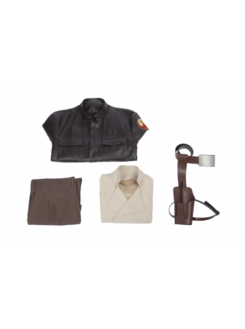 Star Wars The Last Jedi Poe Dameron Halloween Cosplay Costume Full Set