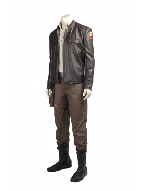 Star Wars The Last Jedi Poe Dameron Halloween Cosplay Costume Full Set