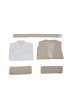 Star Wars The Last Jedi Luke Skywalker Halloween Cosplay Costume Khaki Cloak Full Set