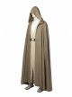 Star Wars The Last Jedi Luke Skywalker Halloween Cosplay Costume Khaki Cloak Full Set