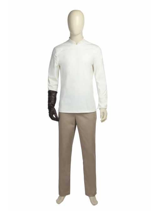 Star Wars The Last Jedi Luke Skywalker Halloween Cosplay Costume Khaki Cloak Full Set