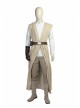 Star Wars The Last Jedi Luke Skywalker Halloween Cosplay Costume Khaki Cloak Full Set