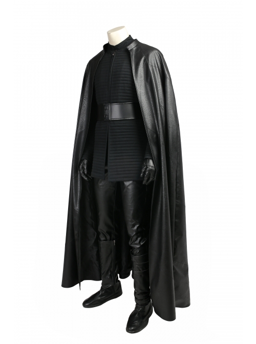 Star Wars The Last Jedi Kylo Ren Halloween Cosplay Costume Black Cloak Full Set