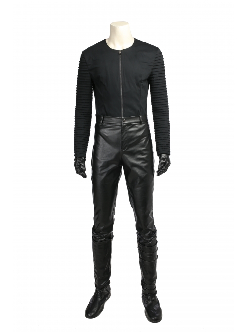 Star Wars The Last Jedi Kylo Ren Halloween Cosplay Costume Black Cloak Full Set