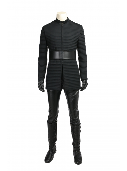 Star Wars The Last Jedi Kylo Ren Halloween Cosplay Costume Black Cloak Full Set
