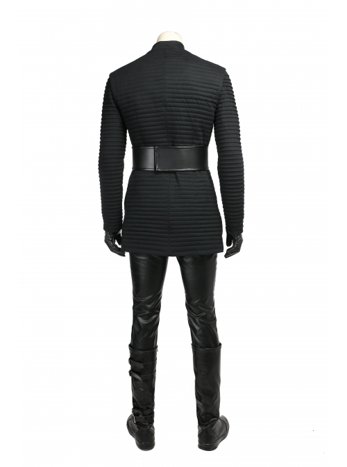 Star Wars The Last Jedi Kylo Ren Halloween Cosplay Costume Black Cloak Full Set