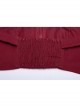Chest Square Metal Strap Separation Belt Hollow Red Punk Tube Corset