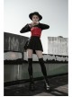 Chest Square Metal Strap Separation Belt Hollow Red Punk Tube Corset