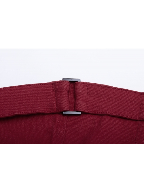 Chest Square Metal Strap Separation Belt Hollow Red Punk Tube Corset