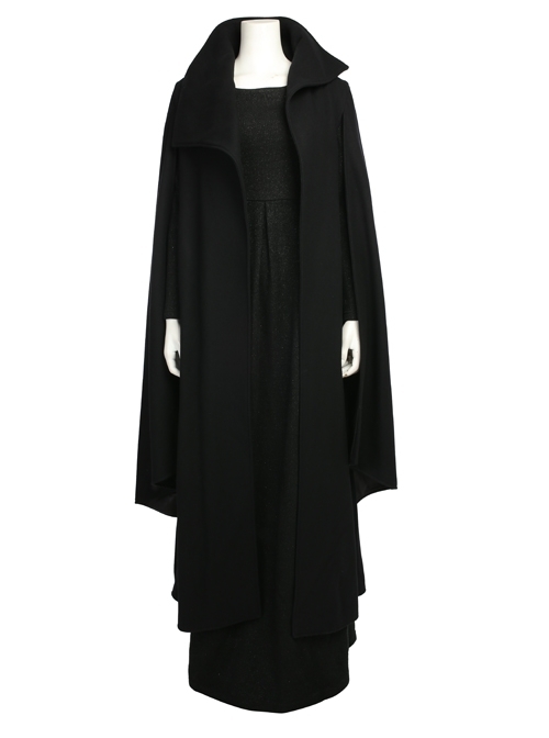 Star Wars The Last Jedi Leia Organa Solo Halloween Cosplay Costume Black Dress Full Set