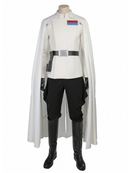 Rogue One A Star Wars Story Orson Krennic Halloween Cosplay Costume White Uniform Full Set
