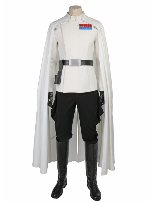 Rogue One A Star Wars Story Orson Krennic Halloween Cosplay Costume White Uniform Full Set