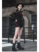 Bramble Rose Lace Love Pendant Red Line Cuff Black Punk Short Hooded Top
