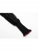 Bramble Rose Lace Love Pendant Red Line Cuff Black Punk Short Hooded Top