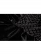 High Collar Bow Lace-Up Frill Long Sleeve Mesh Black Gothic Velvet Blouse