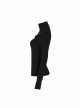 High Collar Chest Cross Hasp Long Sleeve Finger Holes Cuff Black Tight Punk T-Shirt