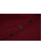 Small High Collar Neck Oblique Flap Shoulder Pad Sharp Horn Sleeve Red Punk T-Shirt