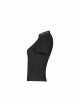 Square Collar Splice Mesh Chest Hollow-Out Chain Short Sleeve Black Punk T-Shirt