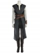 Star Wars The Last Jedi Rey Skywalker Halloween Cosplay Costume Black Vest Full Set