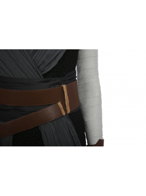 Star Wars The Last Jedi Rey Skywalker Halloween Cosplay Costume Black Vest Full Set