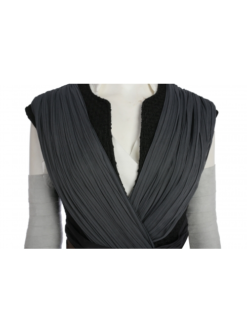 Star Wars The Last Jedi Rey Skywalker Halloween Cosplay Costume Black Vest Full Set